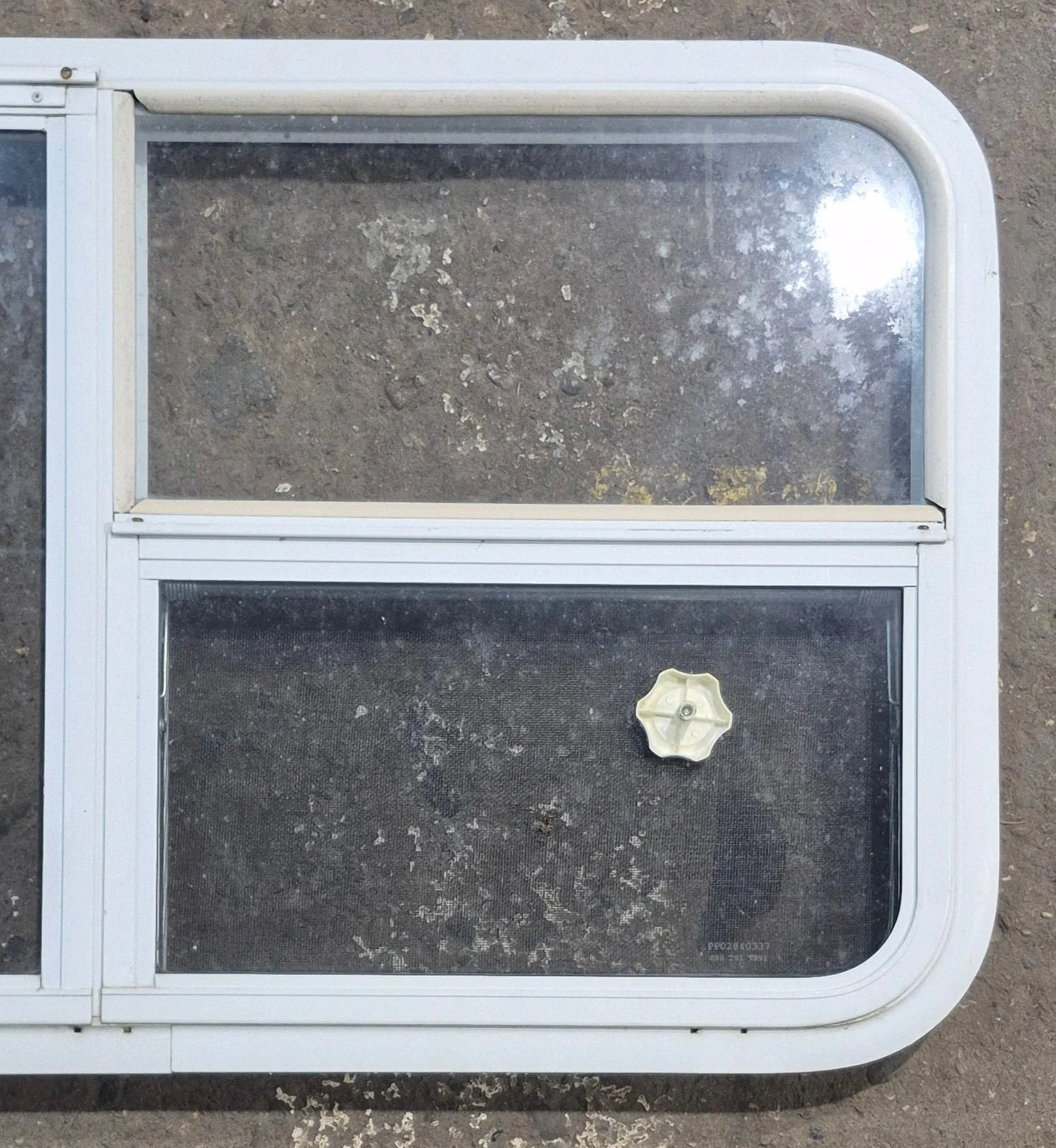 Used White Radius Emergency Opening Window : 45 1/2" W x 21 1/4" H x 1 7/8" D - Image 3