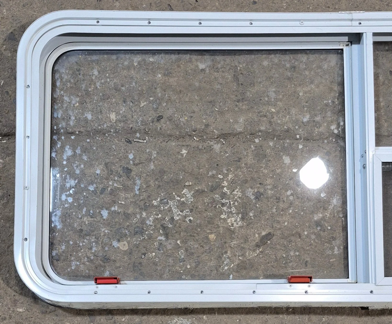 Used White Radius Emergency Opening Window : 47 1/2" W x 21 1/4" H x 2" D - Image 6