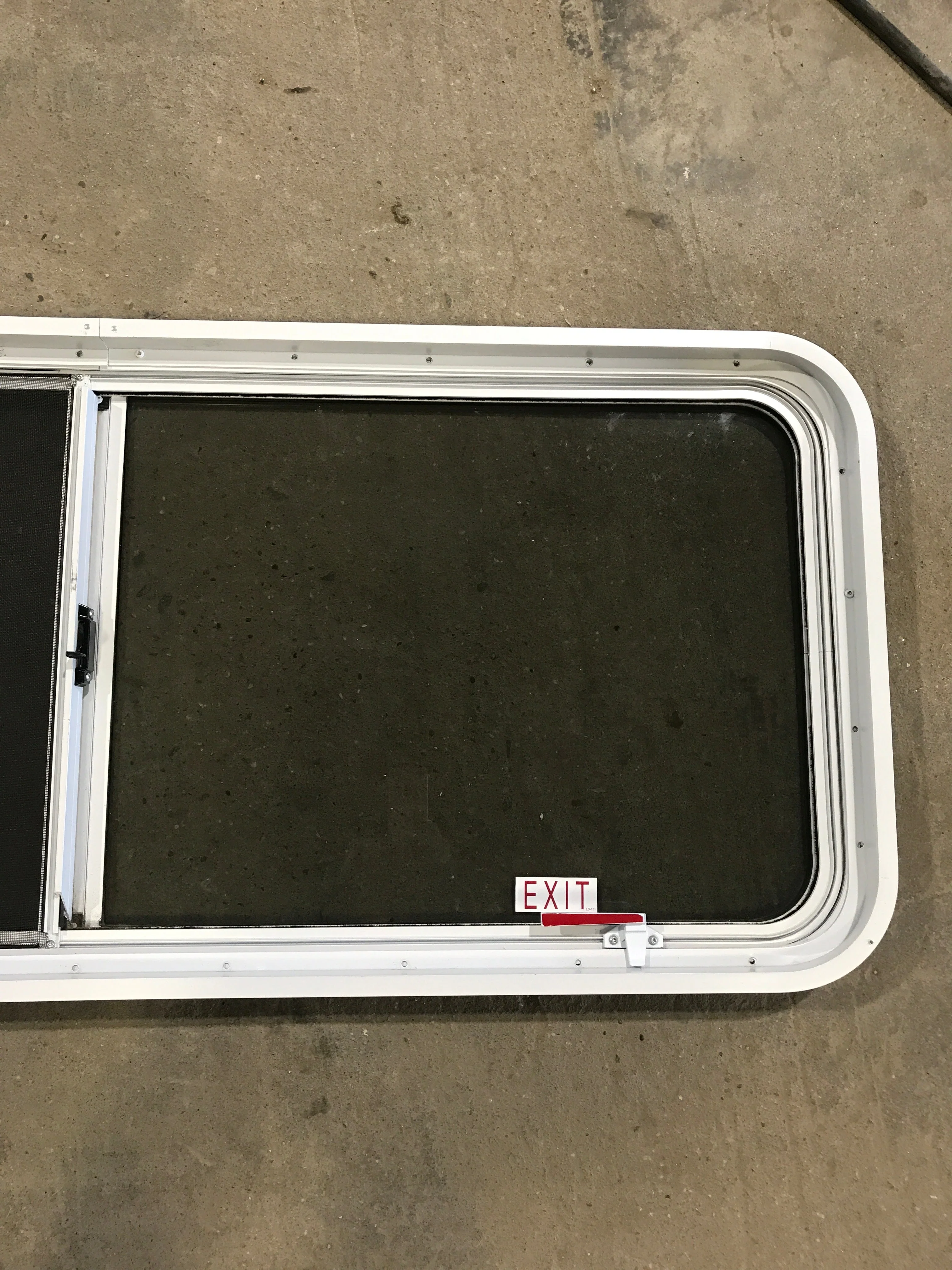 Used White Radius Emergency Opening Window : 54 1/4" W x 21 3/4" H x 2" D - Image 7