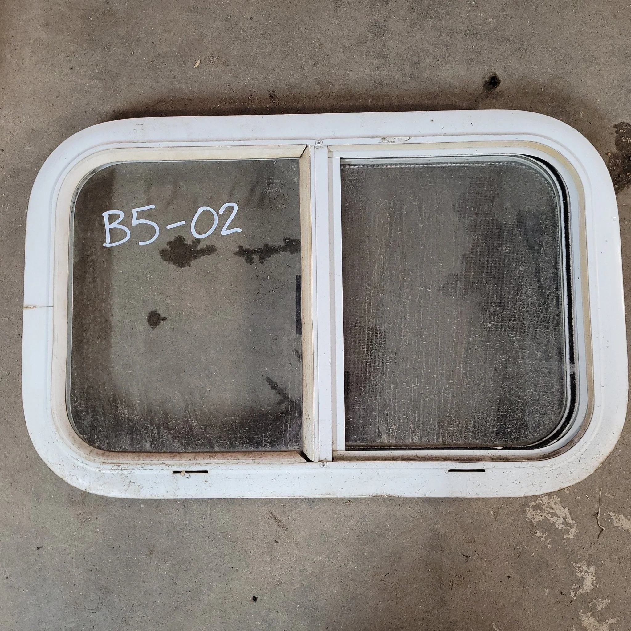 Used White Radius Opening Window : 24 X 15  X 2" D