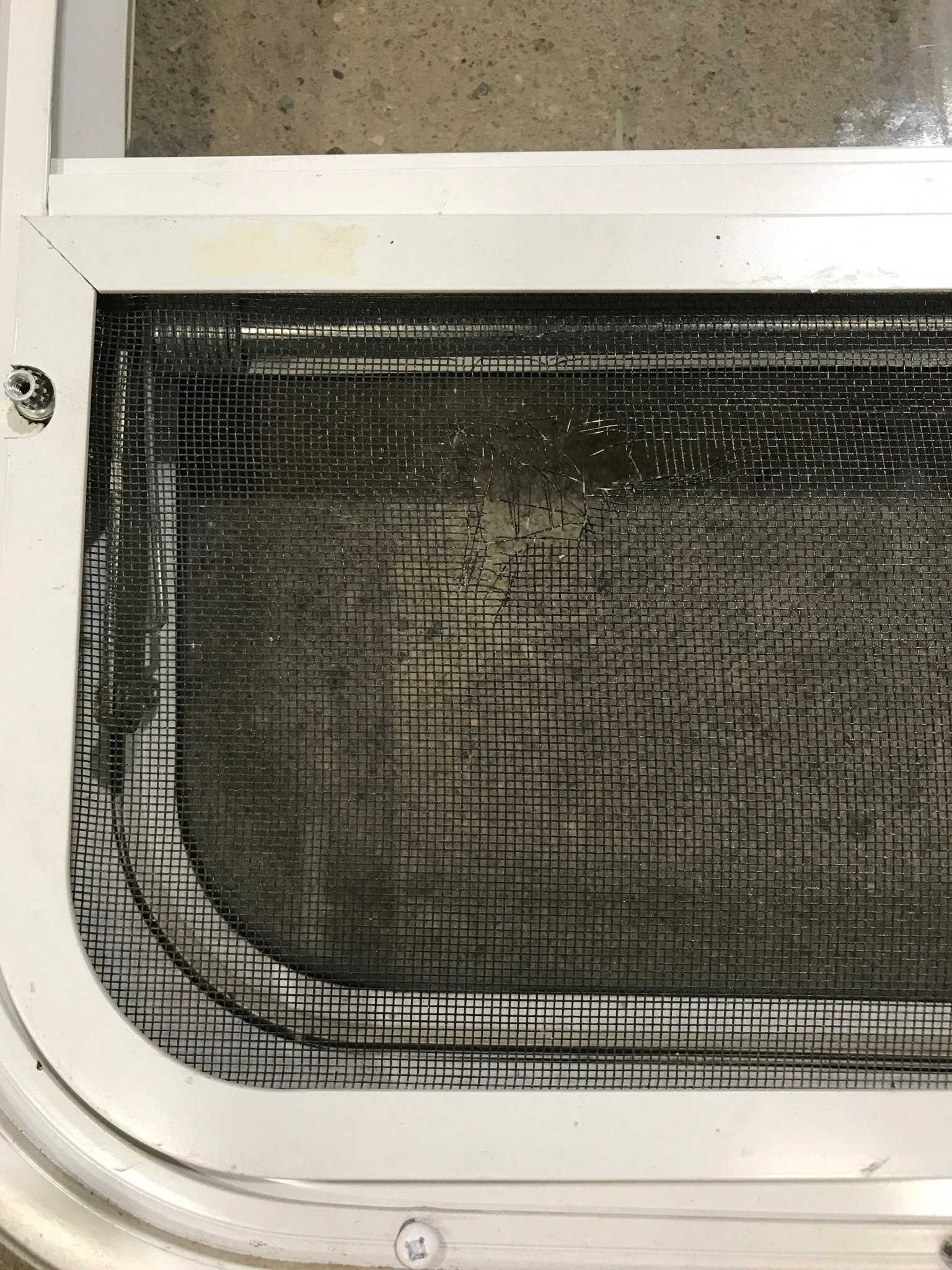 Used White Radius Opening Window : 23 1/4" W X 14 1/2" H X 1 1/2" D - Image 7