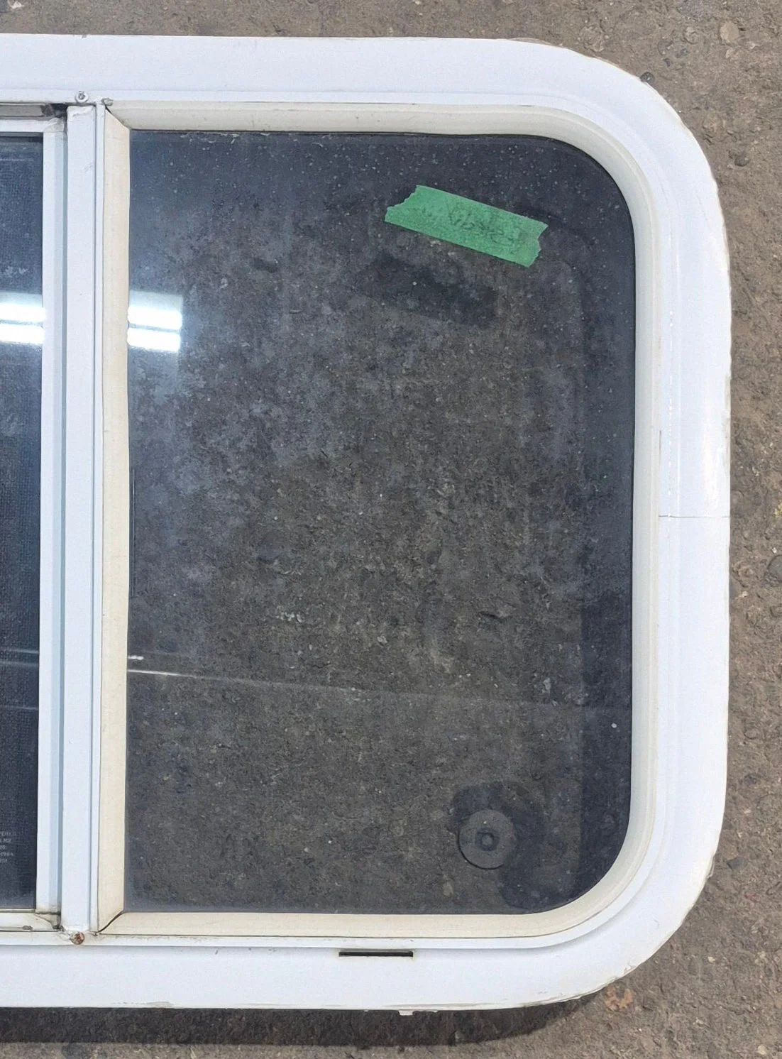 Used White Radius Opening Window : 23 1/4" W x 17 1/2" H x 1 7/8" D - Image 2