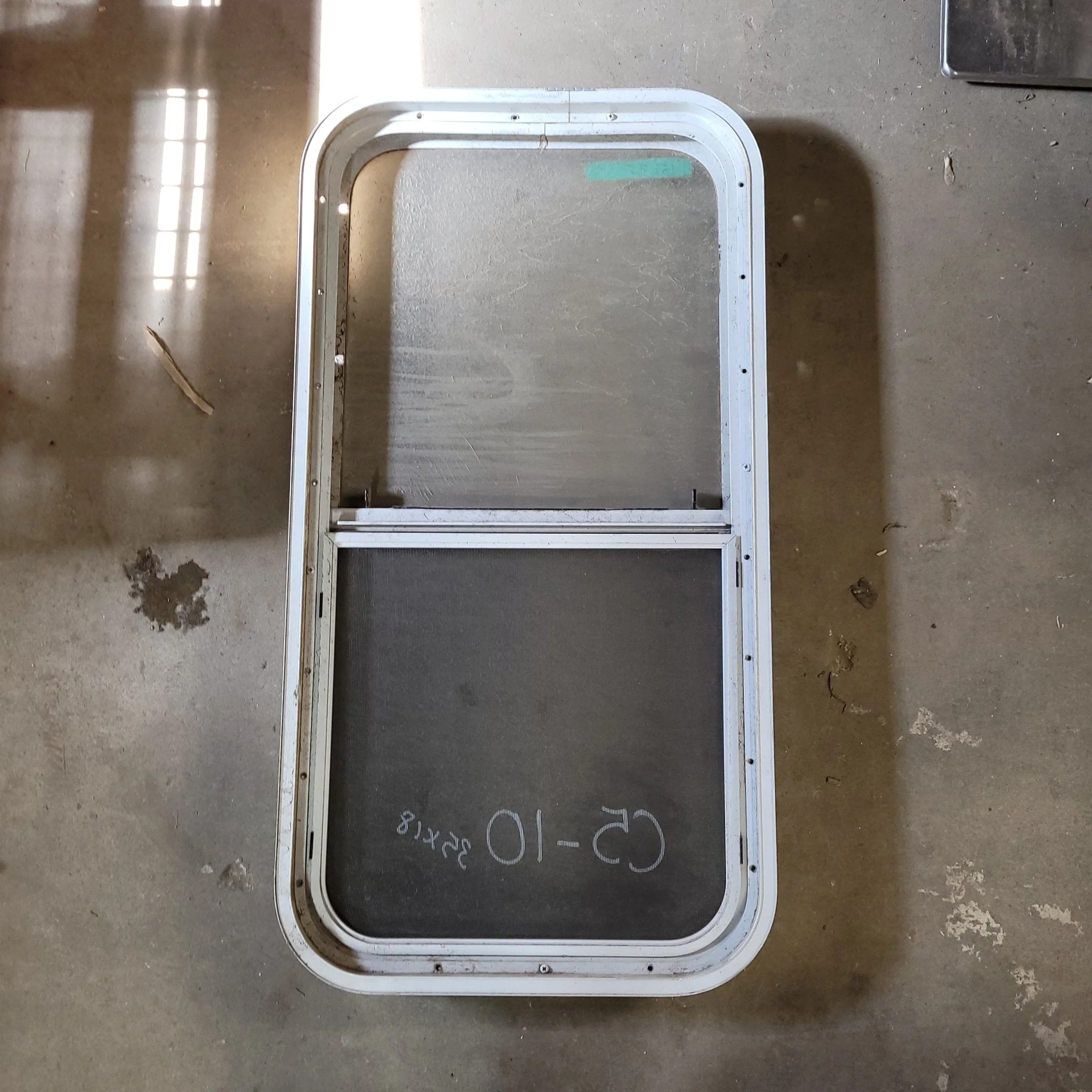 Used White Radius Opening Window : 35 X 18 X 2" D - Image 2