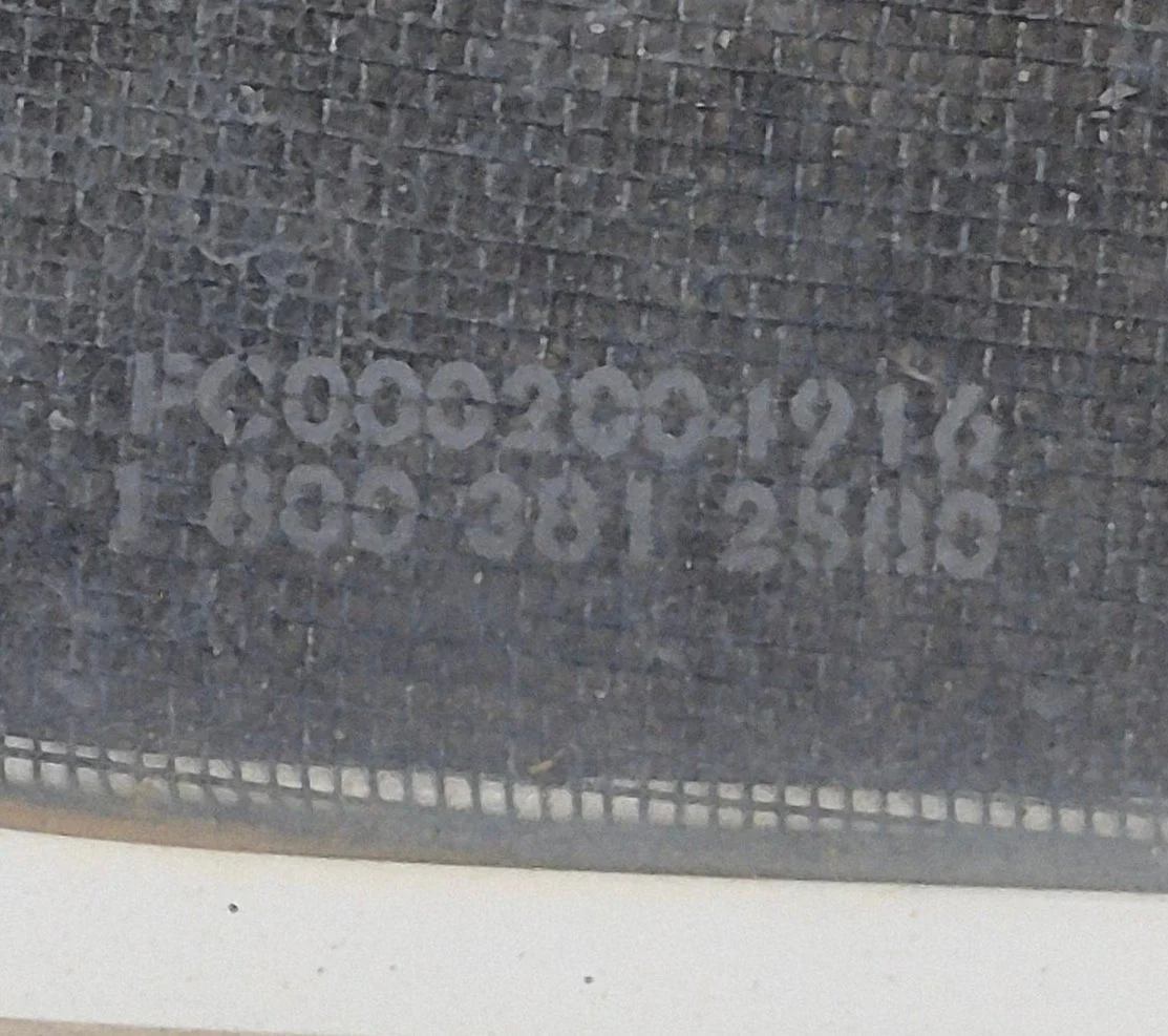 Used White Radius Opening Window : 45 1/4" W x 21 1/2" H x 1 5/8" D - Image 4