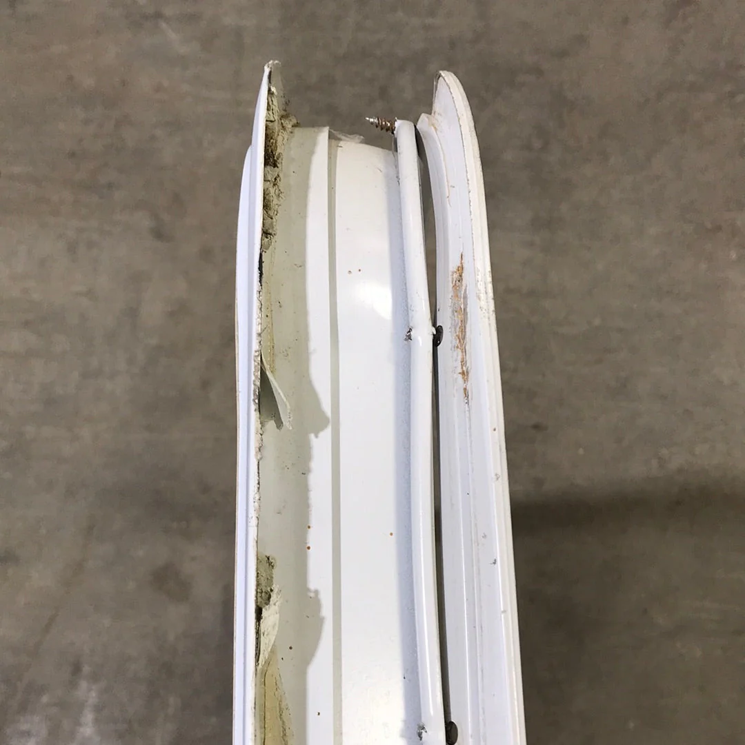 Used White Radius Opening Window : 47 1/4" X 28 1/4 X 2" D - Image 3