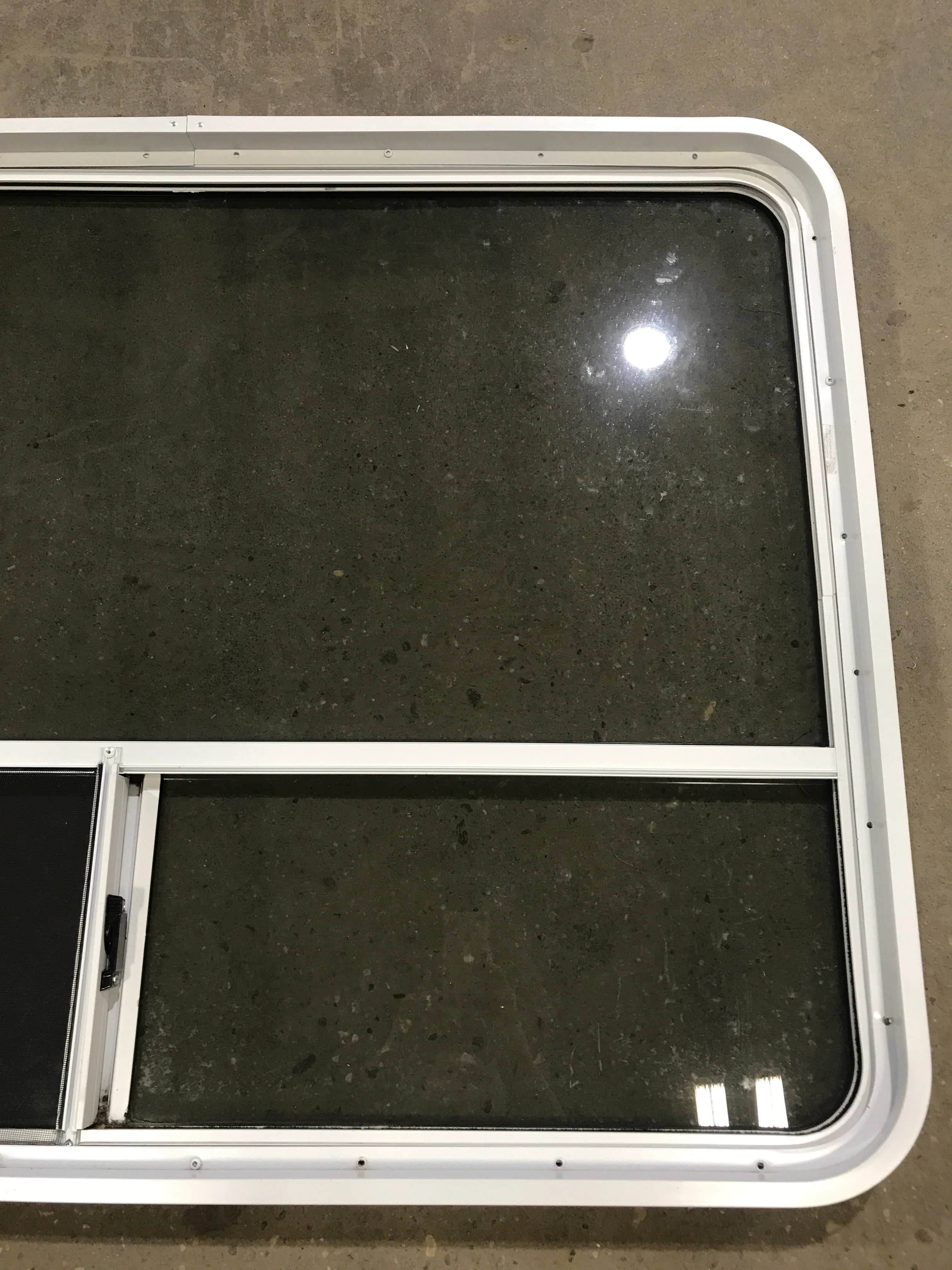 Used White Radius Opening Window : 48 1/4" W x 35 3/4" H x 2" D - Image 7