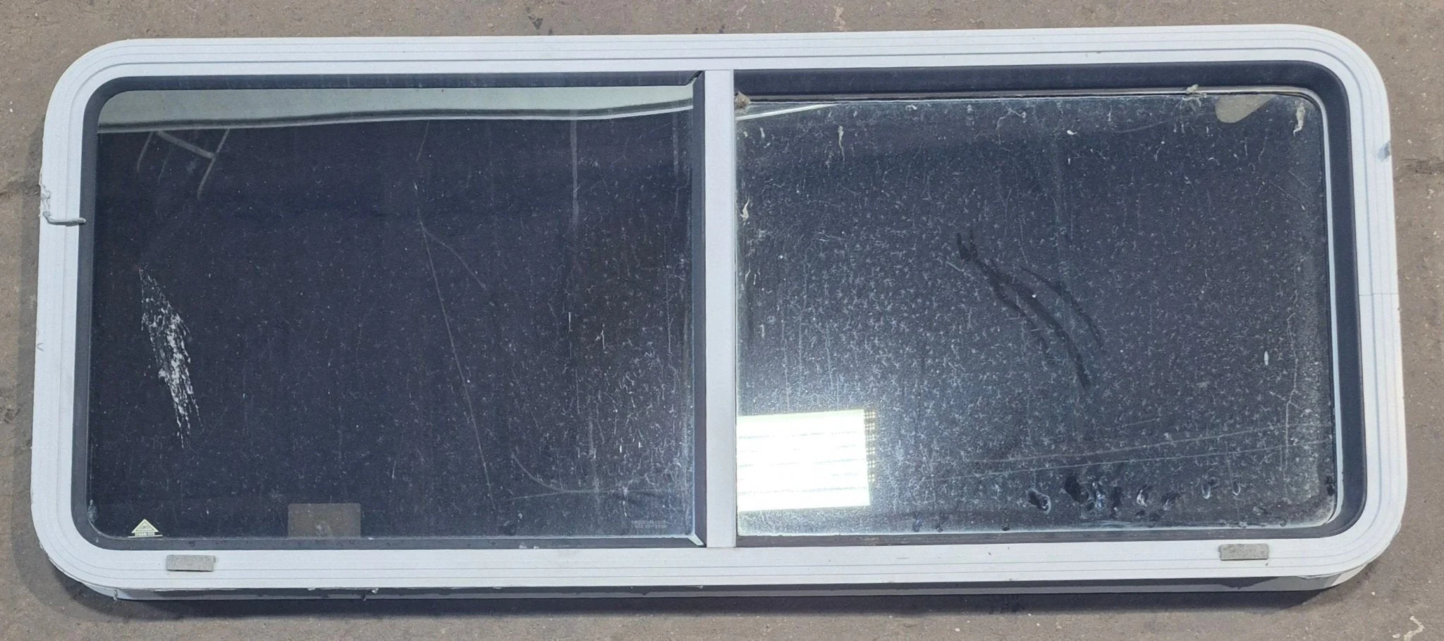 Used White Radius Opening Window : 54" W x 21 1/2" H x 1 7/8" D