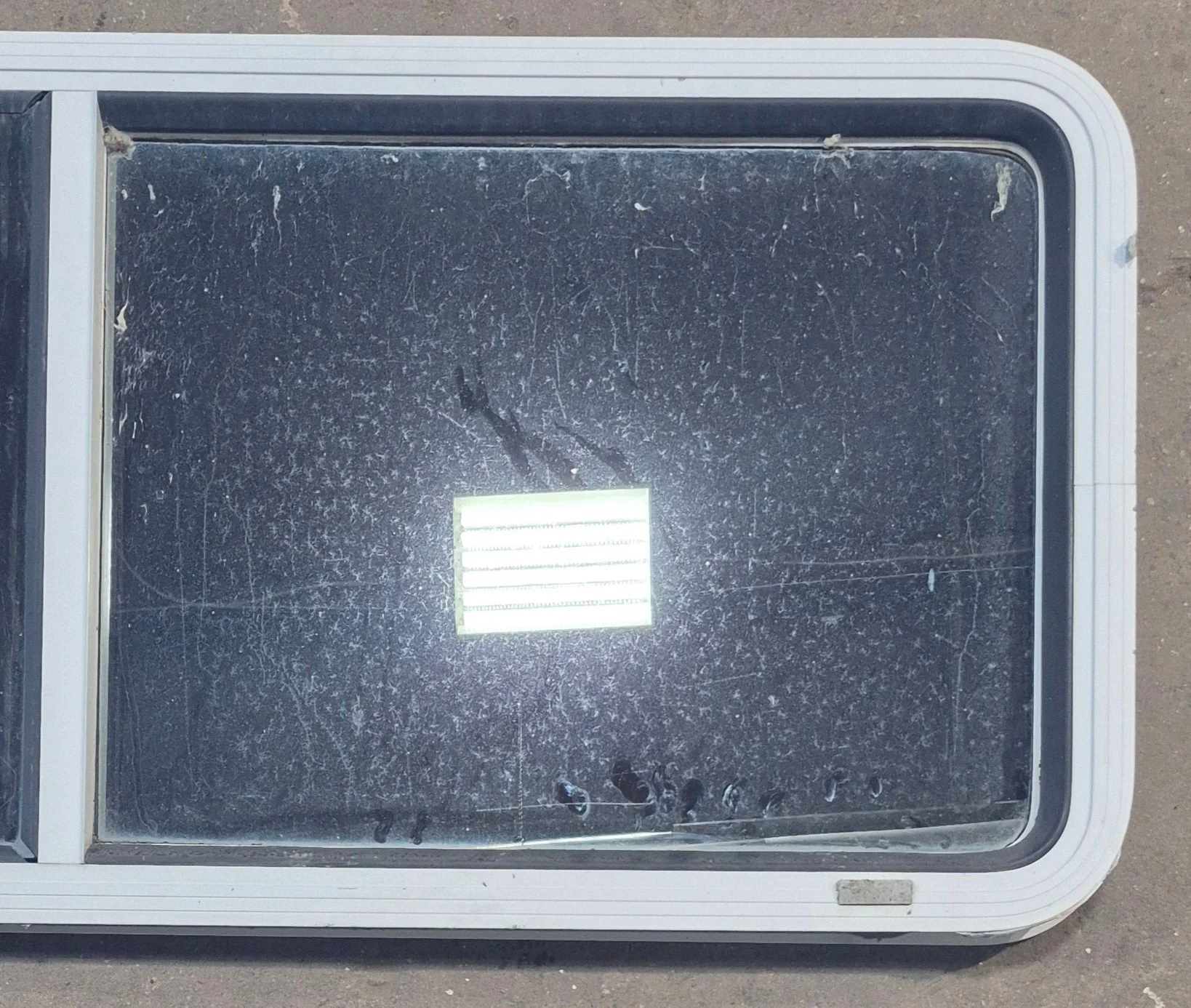 Used White Radius Opening Window : 54" W x 21 1/2" H x 1 7/8" D - Image 2