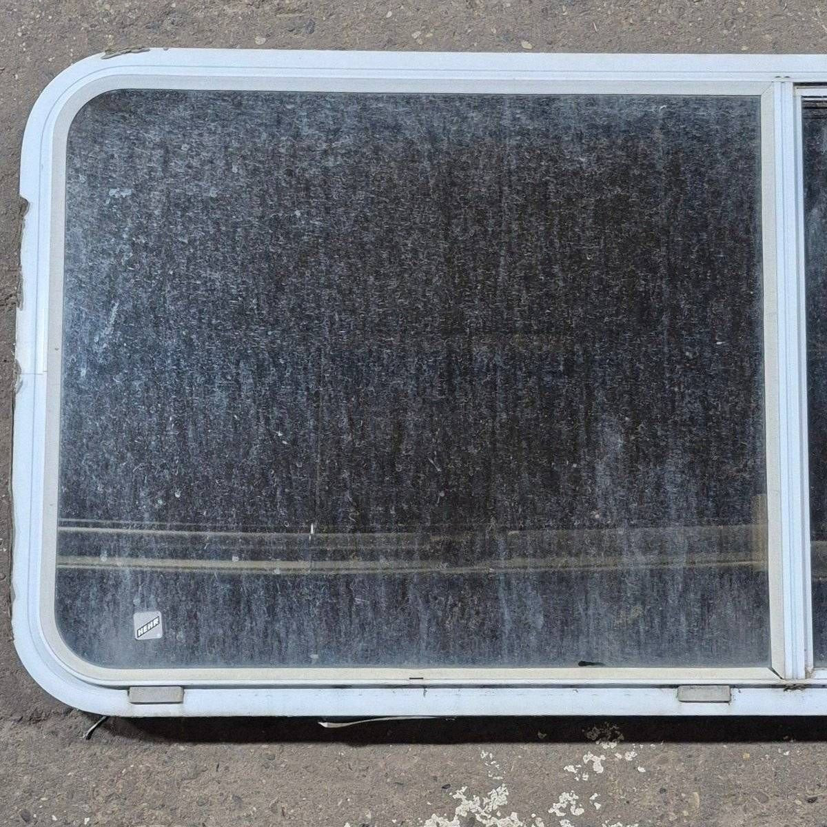 Used White Radius Opening Window - 57 1/4" X 24 1/2" X 2" - Image 2