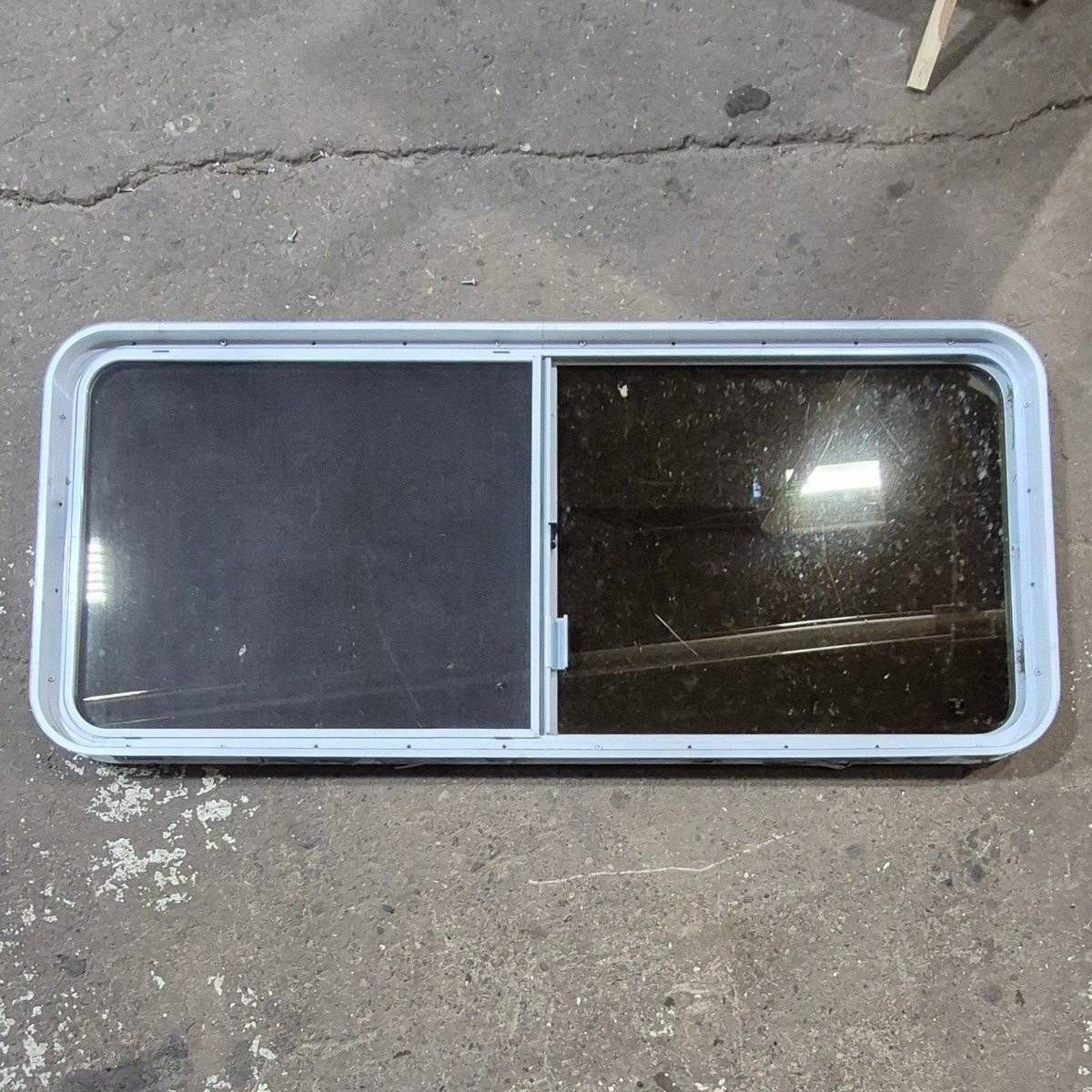 Used White Radius Opening Window - 57 1/4" X 24 1/2" X 2" - Image 5