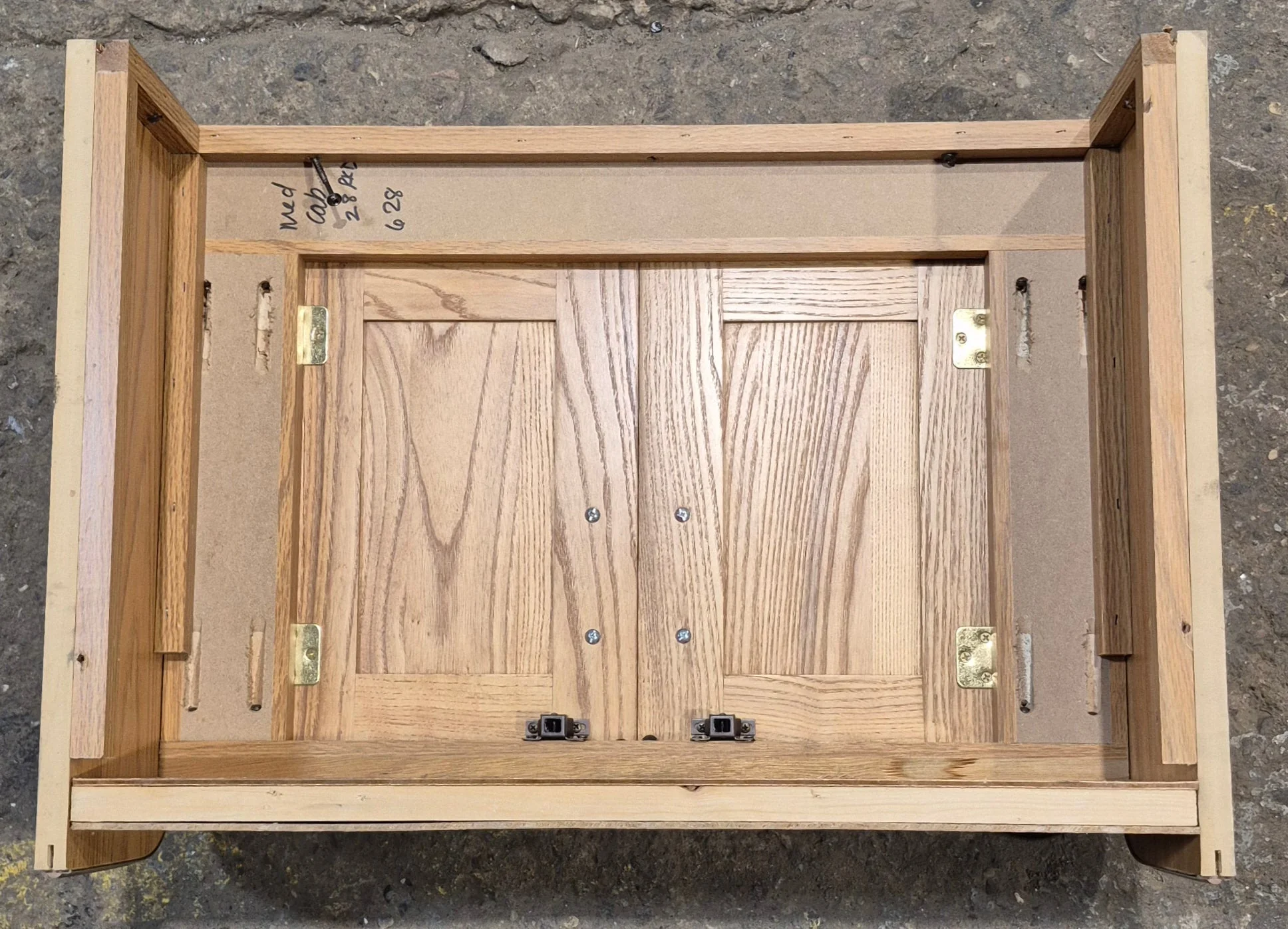 Used Wooden RV Cupboard 2 Door - 18" H x 24 3/8" W x 7 3/4" D - Image 6