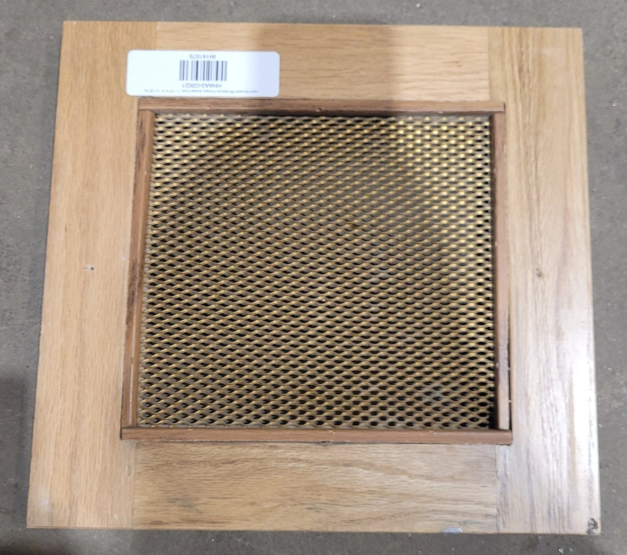 Used Wooden RV Interior Furnace Access Door 11 1/2" H X  12 1/8" W - Image 2