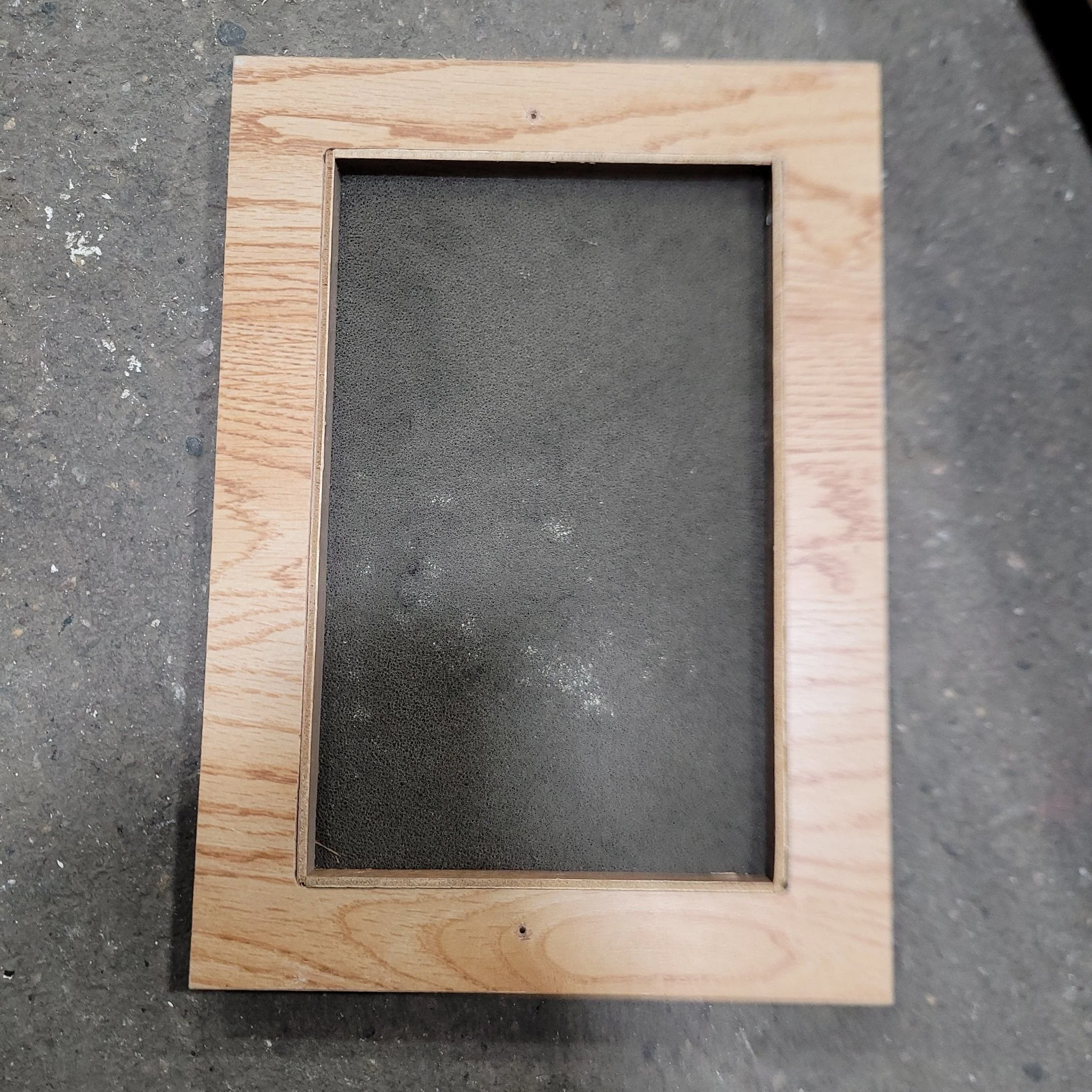 Used Wooden RV Interior Furnace Access Door 20 1/4" W X 14 1/4" H - Image 2
