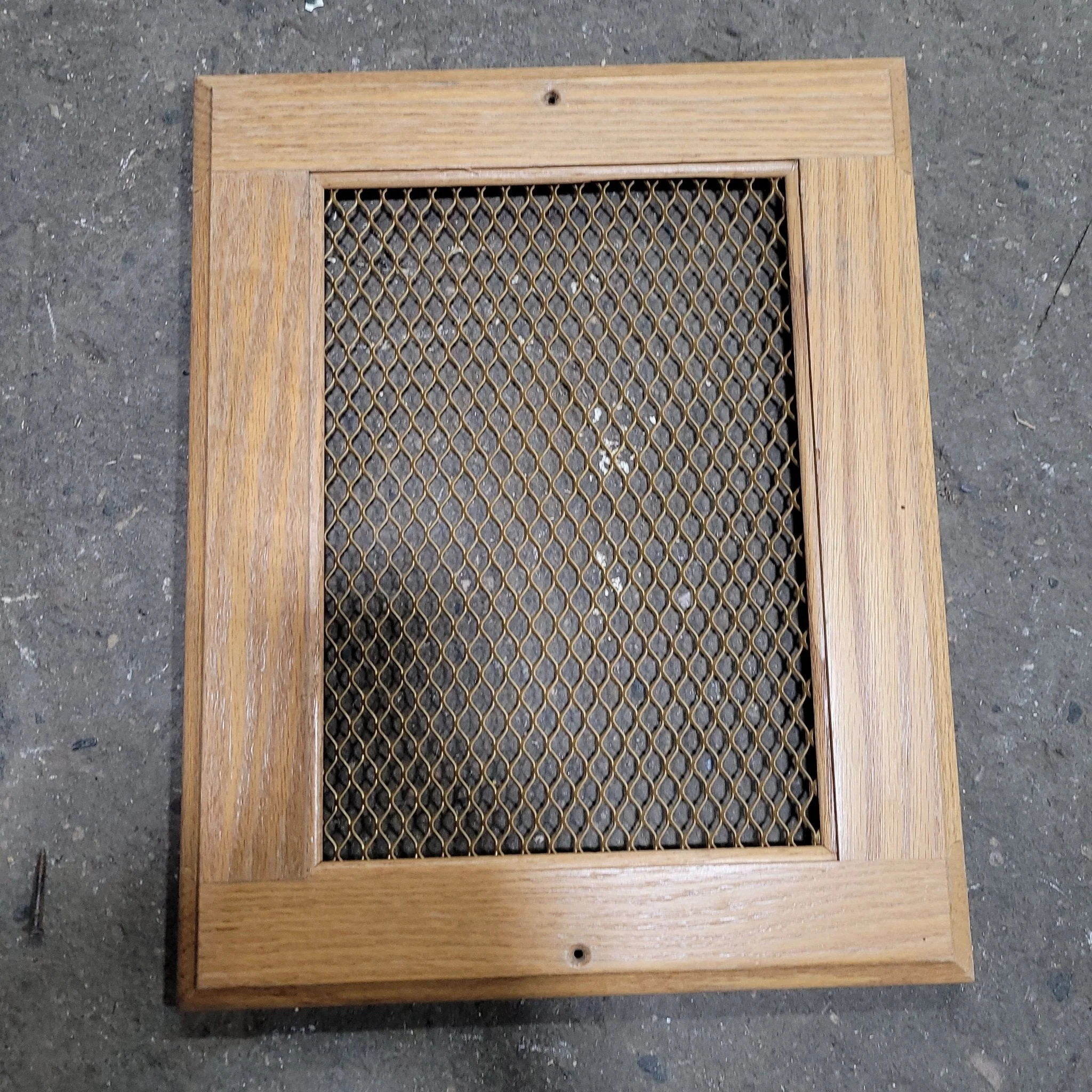 Used Wooden RV Interior Furnace Access Door 15" W X 12" H