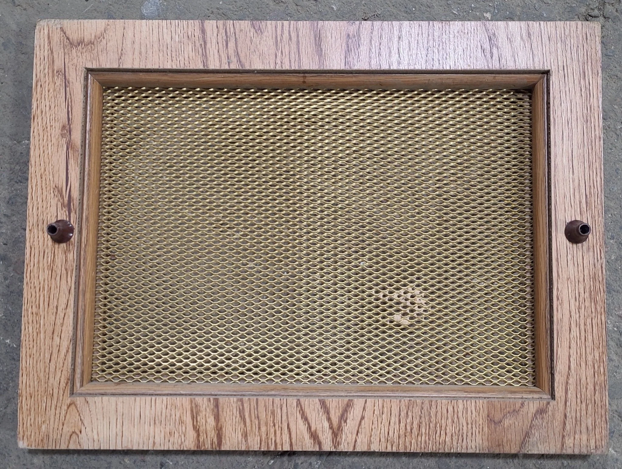 Used Wooden RV Interior Furnace Access Door 16" W X 12" H - Image 2