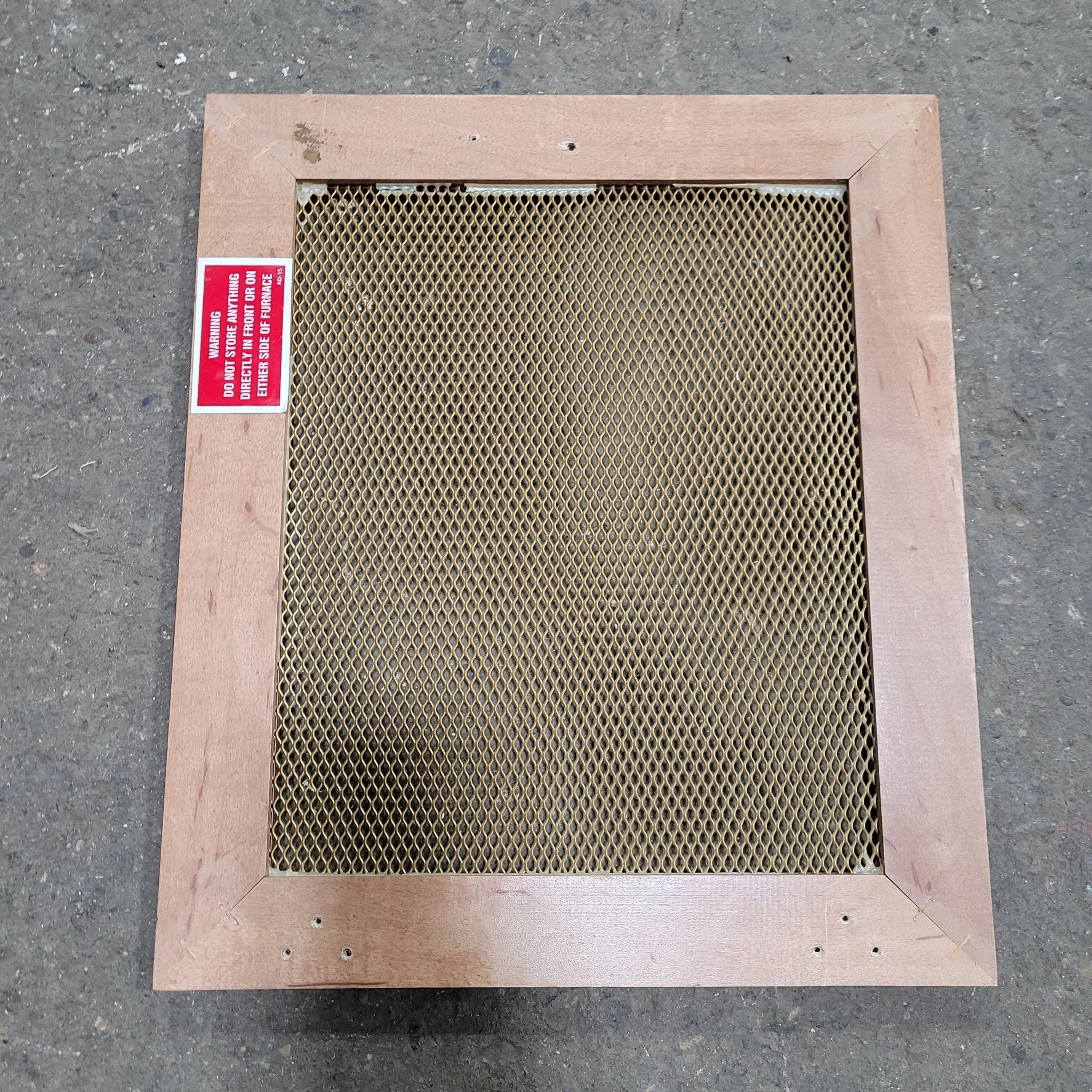Used Wooden RV Interior Furnace Access Door 16" W X 13 3/4" H - Image 2