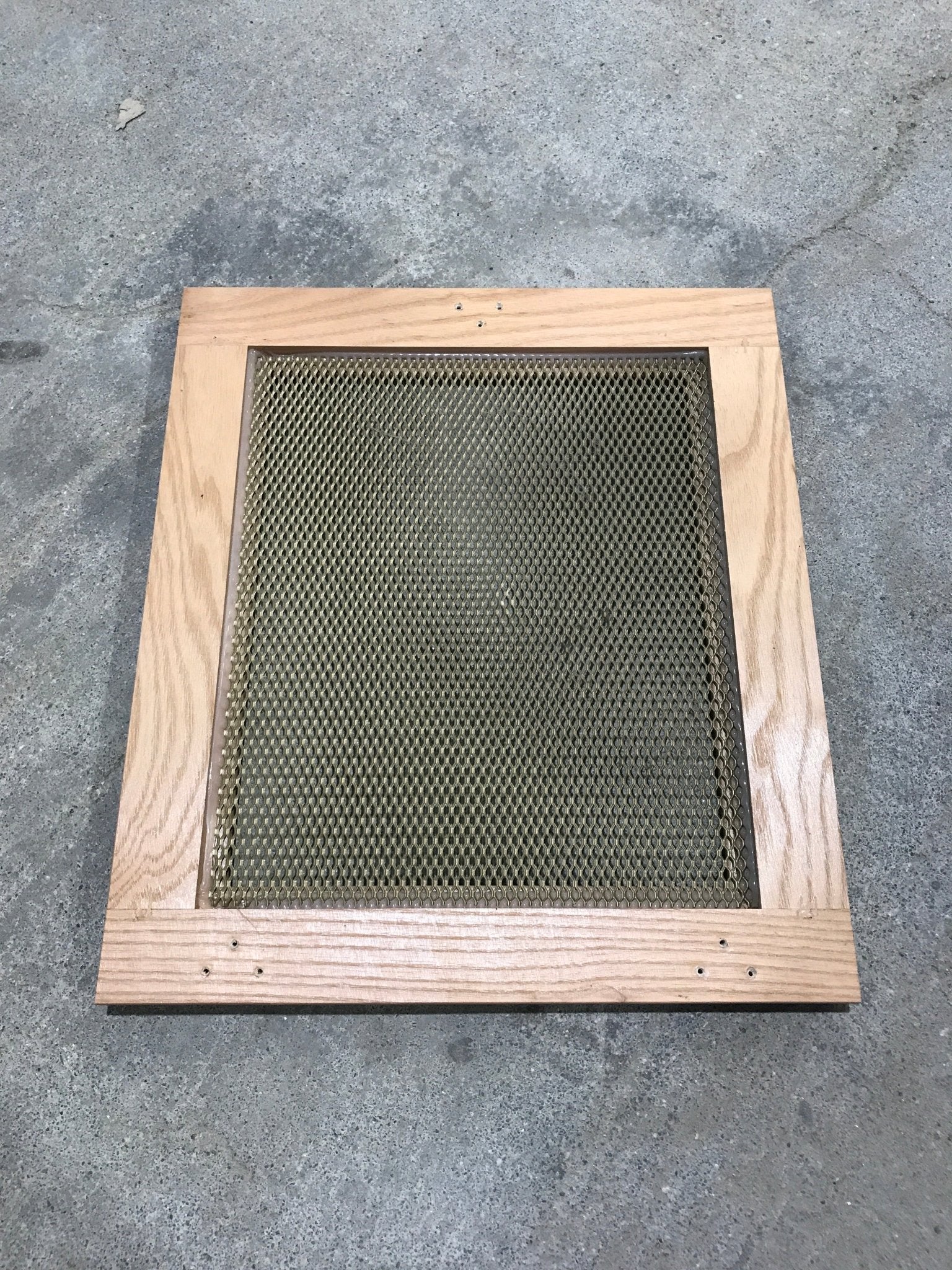 Used Wooden RV Interior Furnace Access Door 16" W X 14" H - Image 4