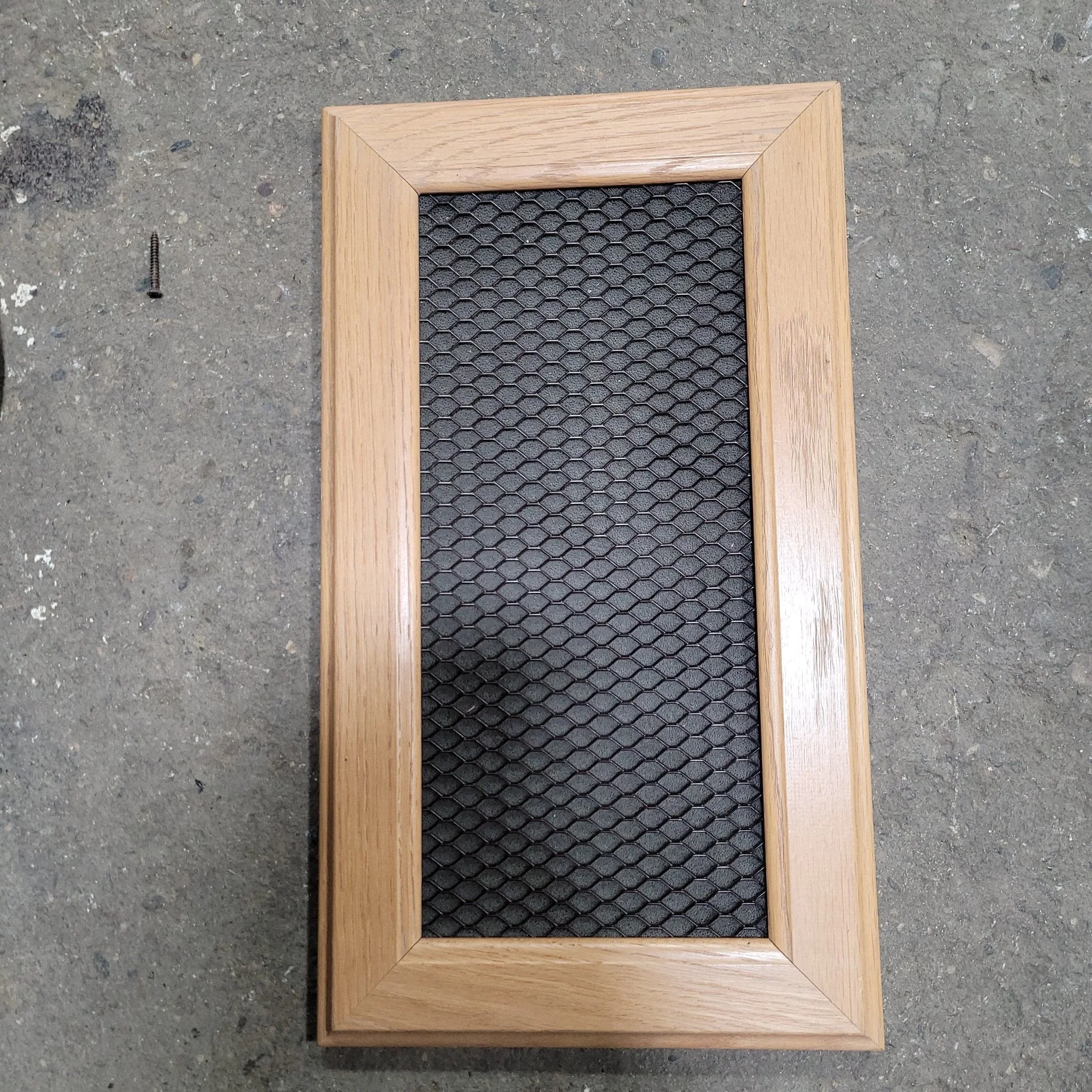 Used Wooden RV Interior Furnace Access Door 16" W X  9" H