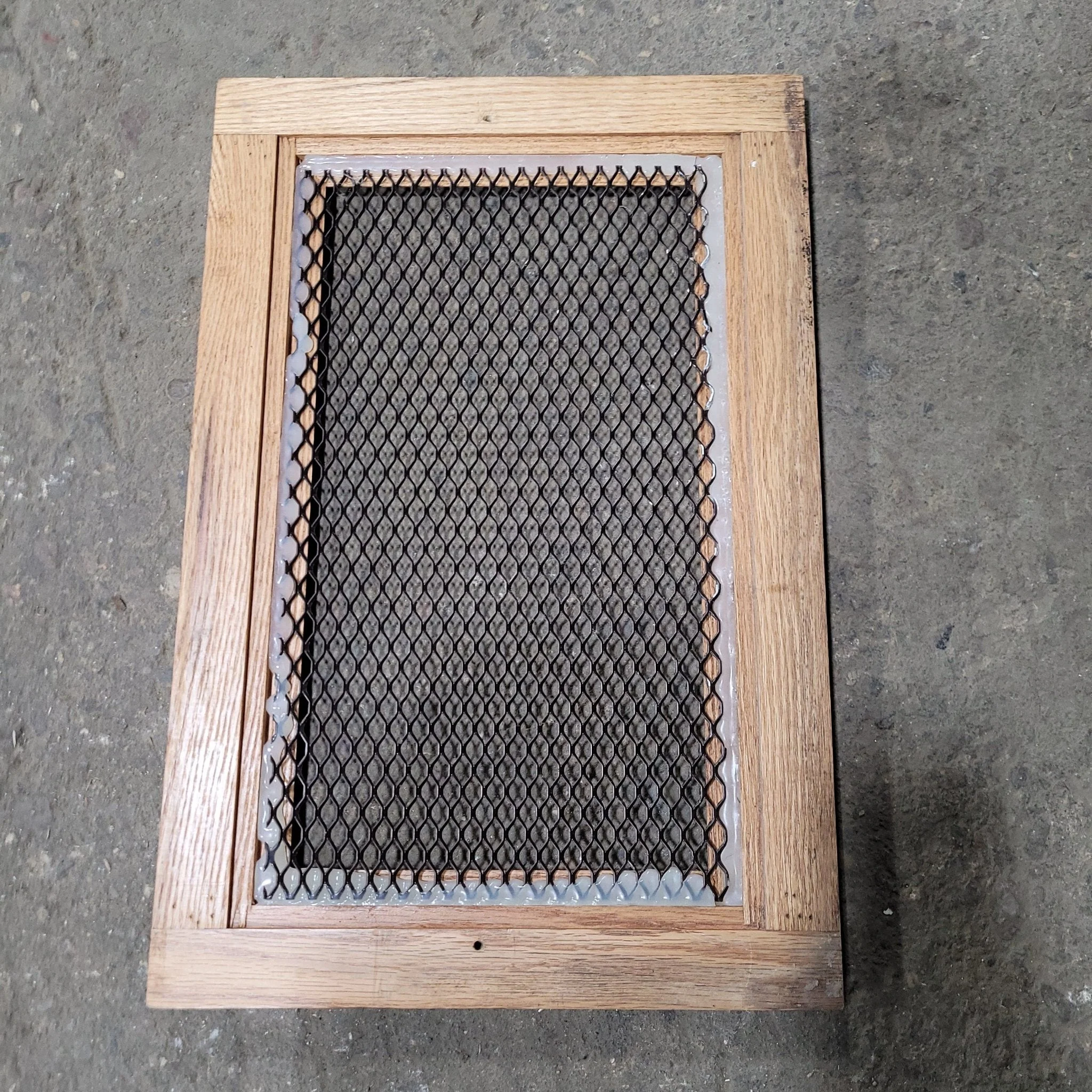 Used Wooden RV Interior Furnace Access Door 18" W X  12" H - Image 2
