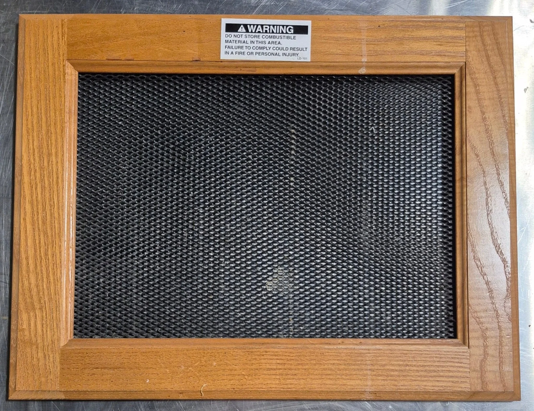 Used Wooden RV Interior Furnace Access Door 18" W x 14" H