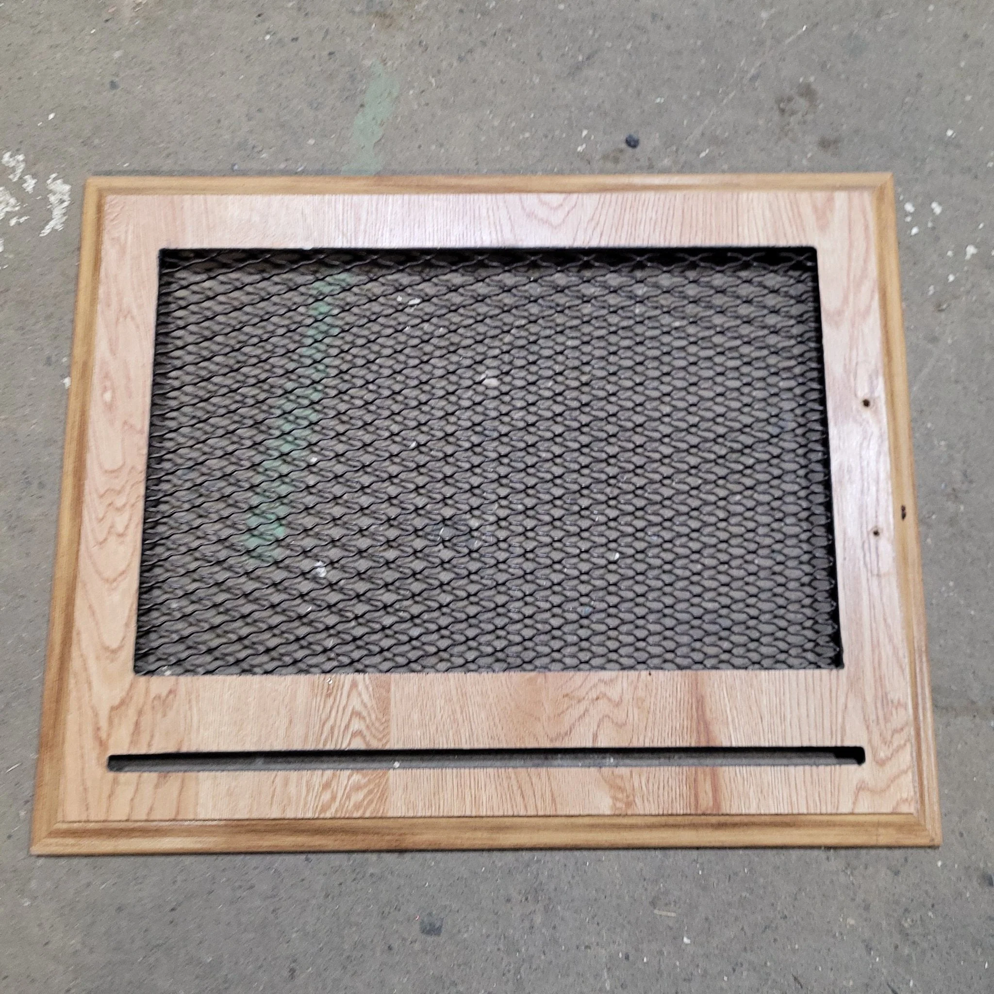 Used Wooden RV Interior Furnace Access Door 19 1/2" W X  15 5/8" H