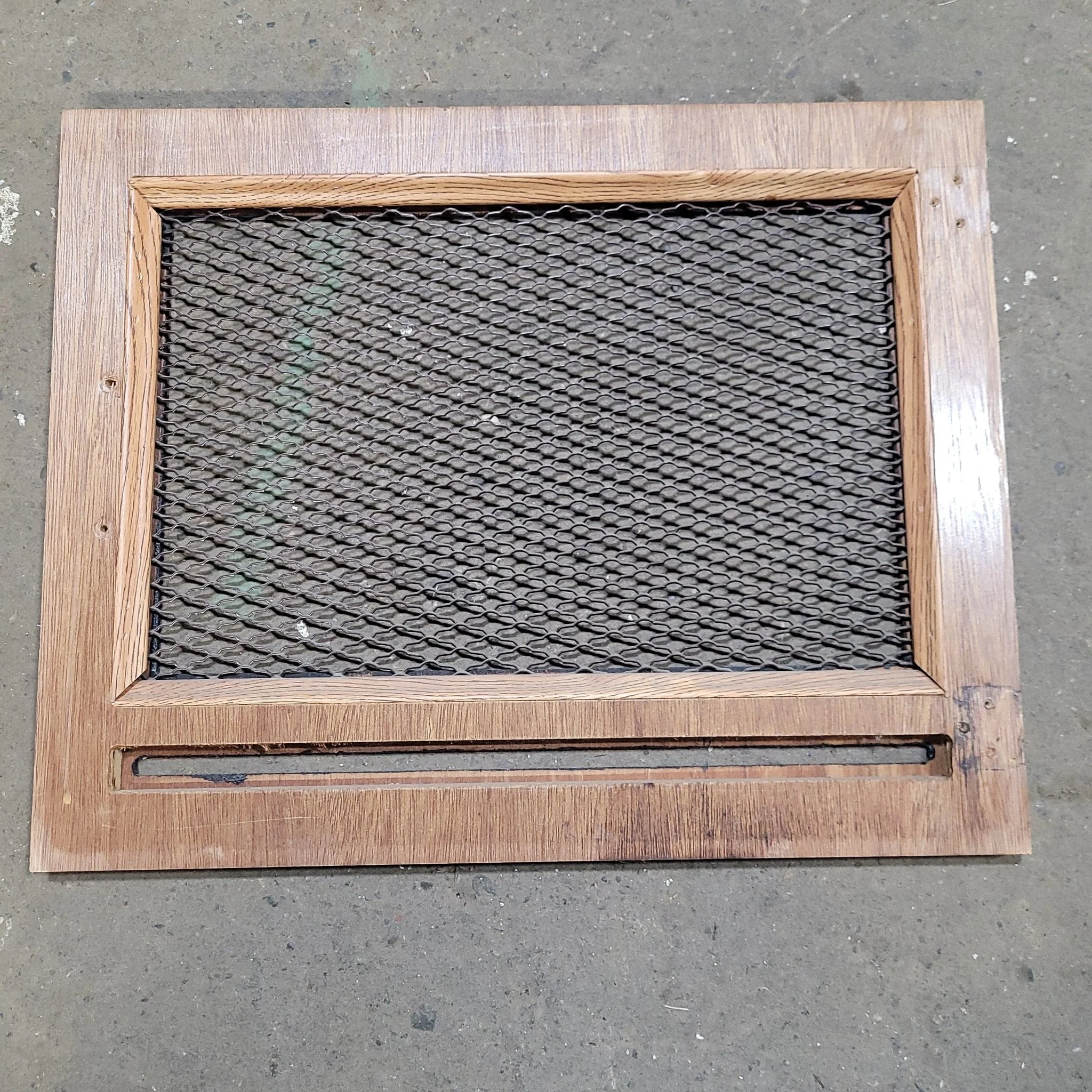 Used Wooden RV Interior Furnace Access Door 19 1/2" W X  15 5/8" H - Image 2