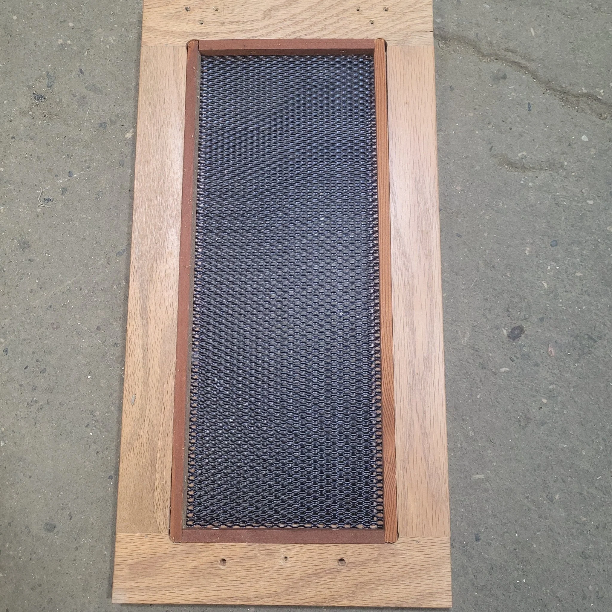 Used Wooden RV Interior Furnace Access Door 19 3/4" W X 10" H - Image 2