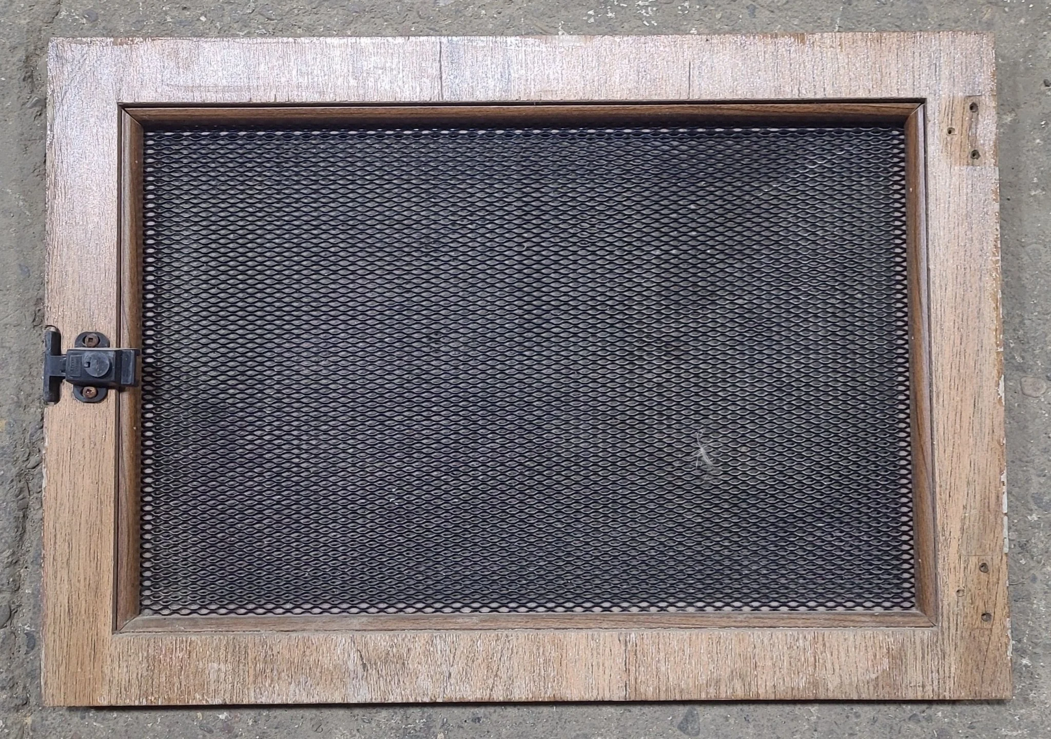 Used Wooden RV Interior Furnace Access Door 20" W X 14" H - Image 2