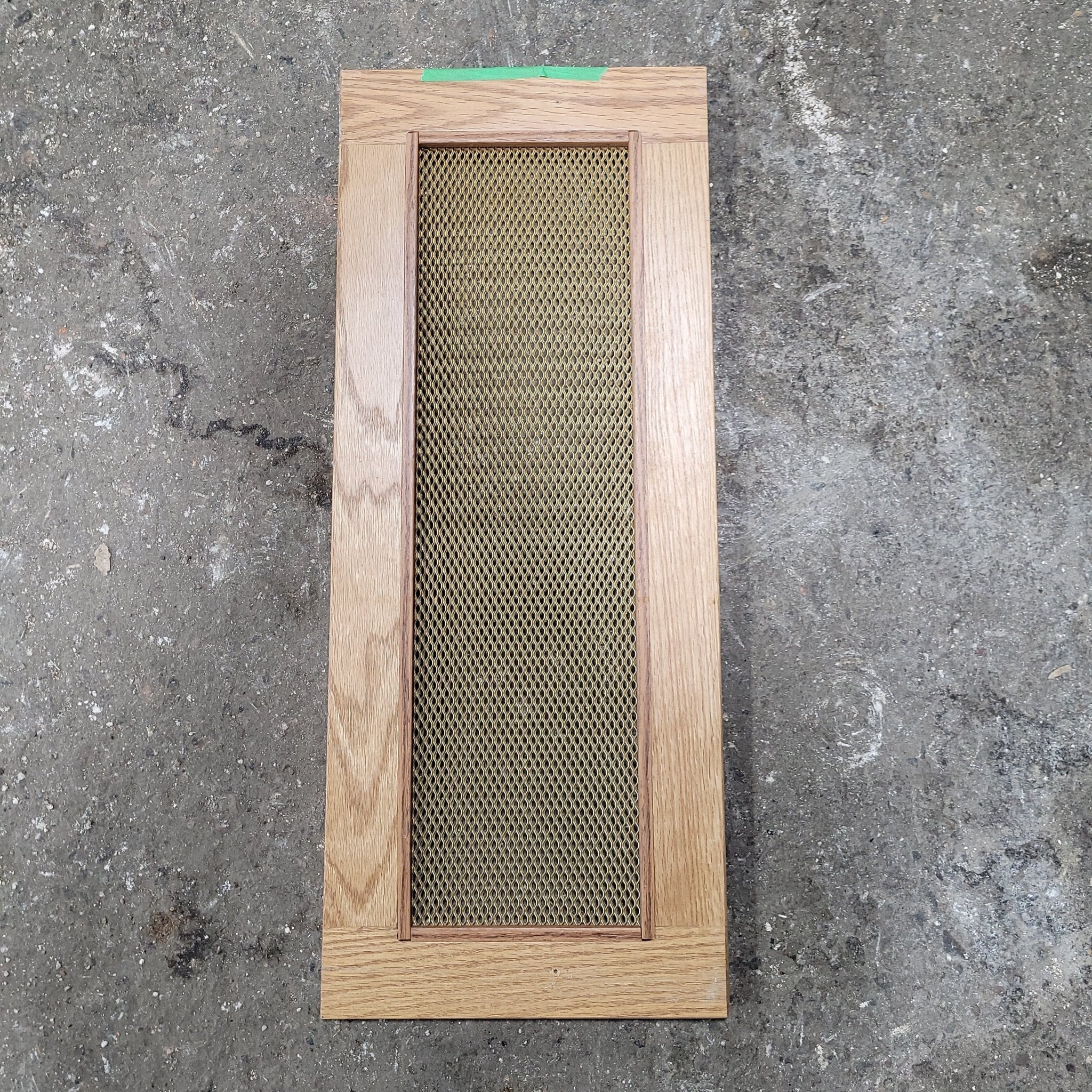 Used Wooden RV Interior Furnace Access Door 25" W X 10" H - Image 2