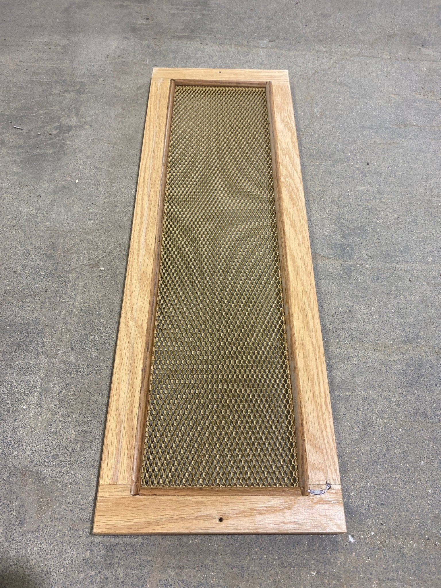 Used Wooden RV Interior Furnace Access Door 25" W X 8 1/4" H - Image 3