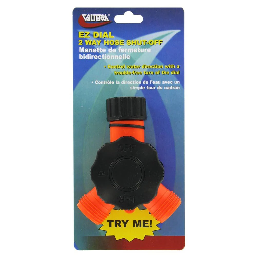 EZ Dial 2-Way Hose Shuf-Off Valve