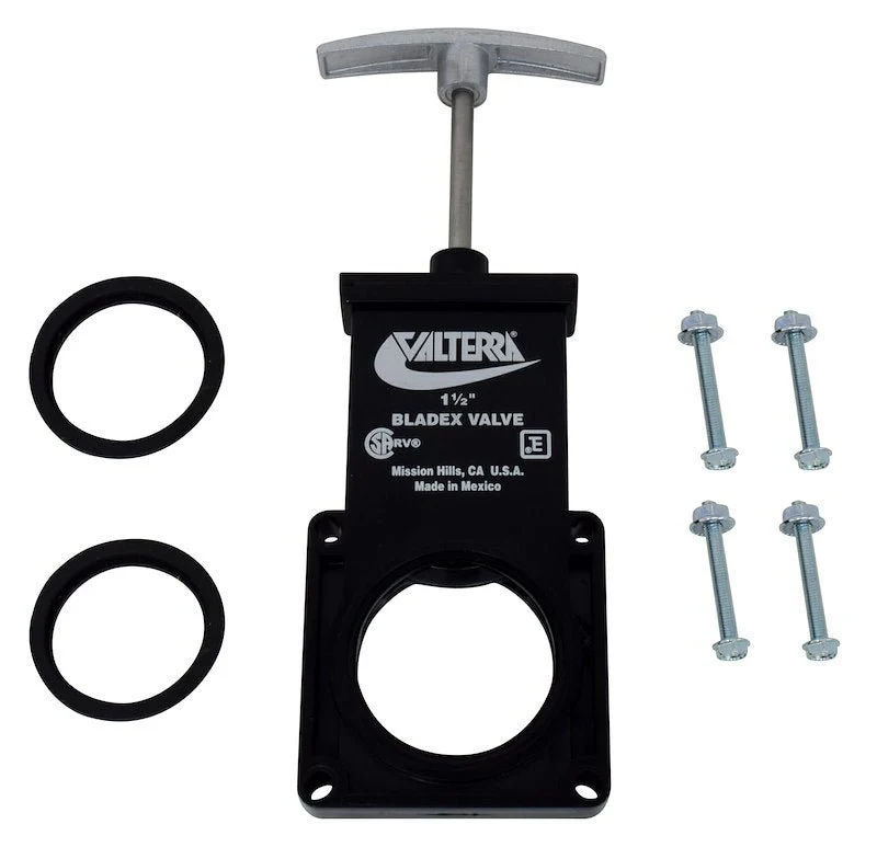Valterra T1001VPM Waste Valve w/Metal Handles 1-1/2
