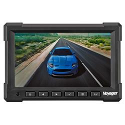 Video Monitor ASA Electronics VOM718 7" Screen, LCD Display, 480 x 234 Resolution, 3 Camera Inputs, With Built-In Speaker, NTSC/ PAL Video Output, 450 Nit Brightness, 400:1 Contrast, 7.56" Width x 5.06" Height x 1.10" Depth