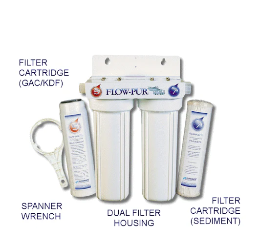 FlowPur/ Watts POE12DSA1KDF Dual Exterior Fresh Water Filter System - Image 2