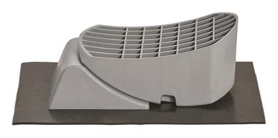 Wheel Chock Stromberg Carlson JBP-C302 Gray, 11 Length x 7" Width x 4-1/4" Height, Light Weight High Strength Material, With Anti-Slip Mat/ Leveler, Pack Of 2