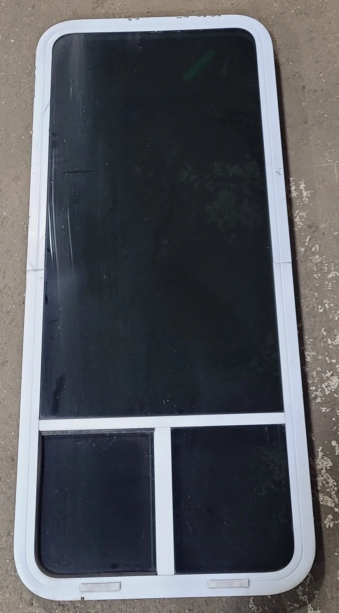 White Radius Opening Window : 23 3/4" W x 59 1/2" H x 1 7/8" D