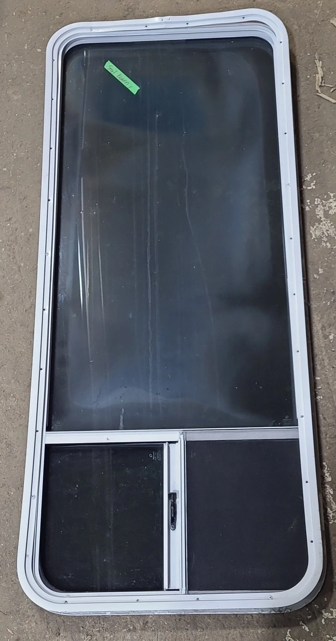White Radius Opening Window : 23 3/4" W x 59 1/2" H x 1 7/8" D - Image 4