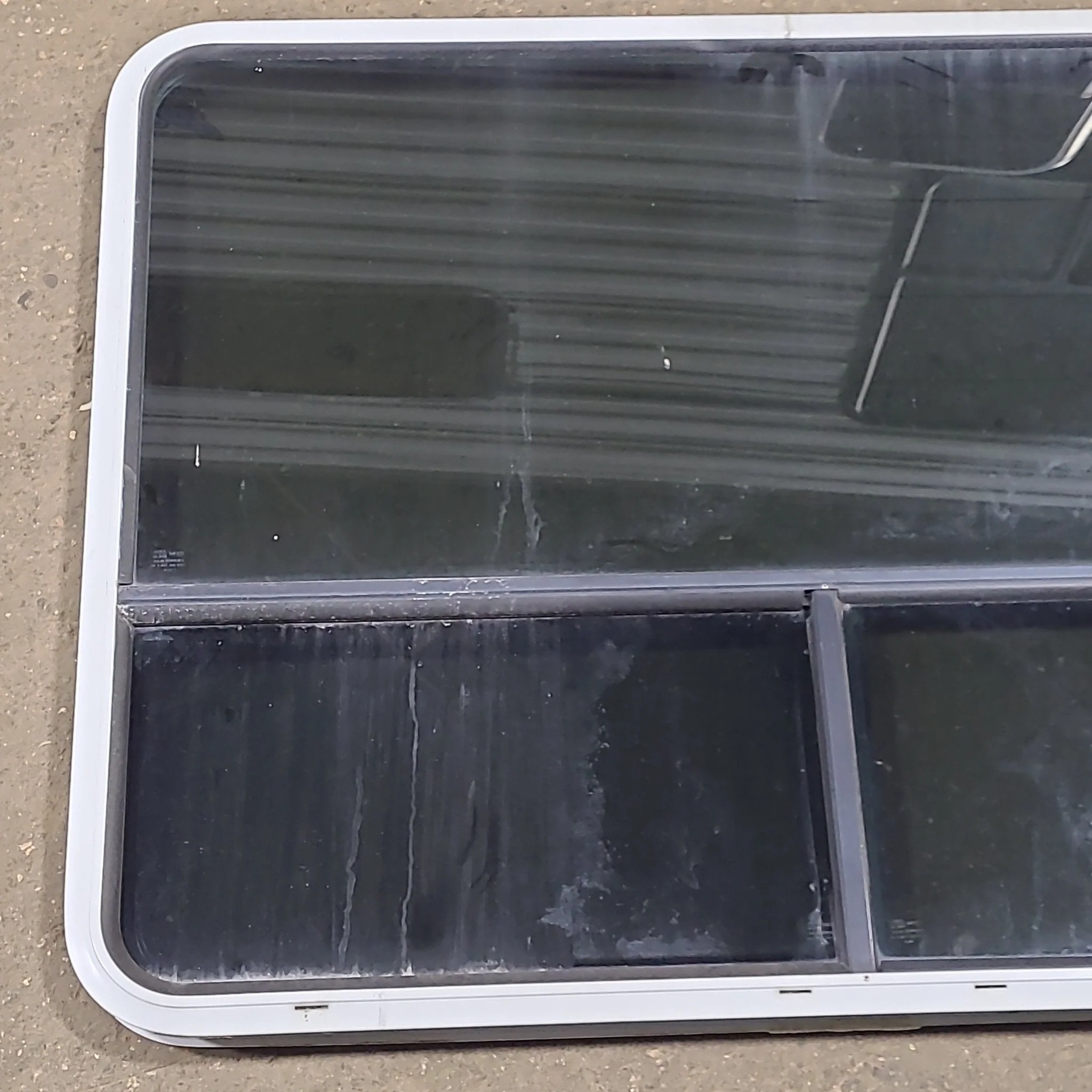 White Radius Opening Window : 48 1/4" W x 35 3/4" H x 1 3/4" D - Image 2