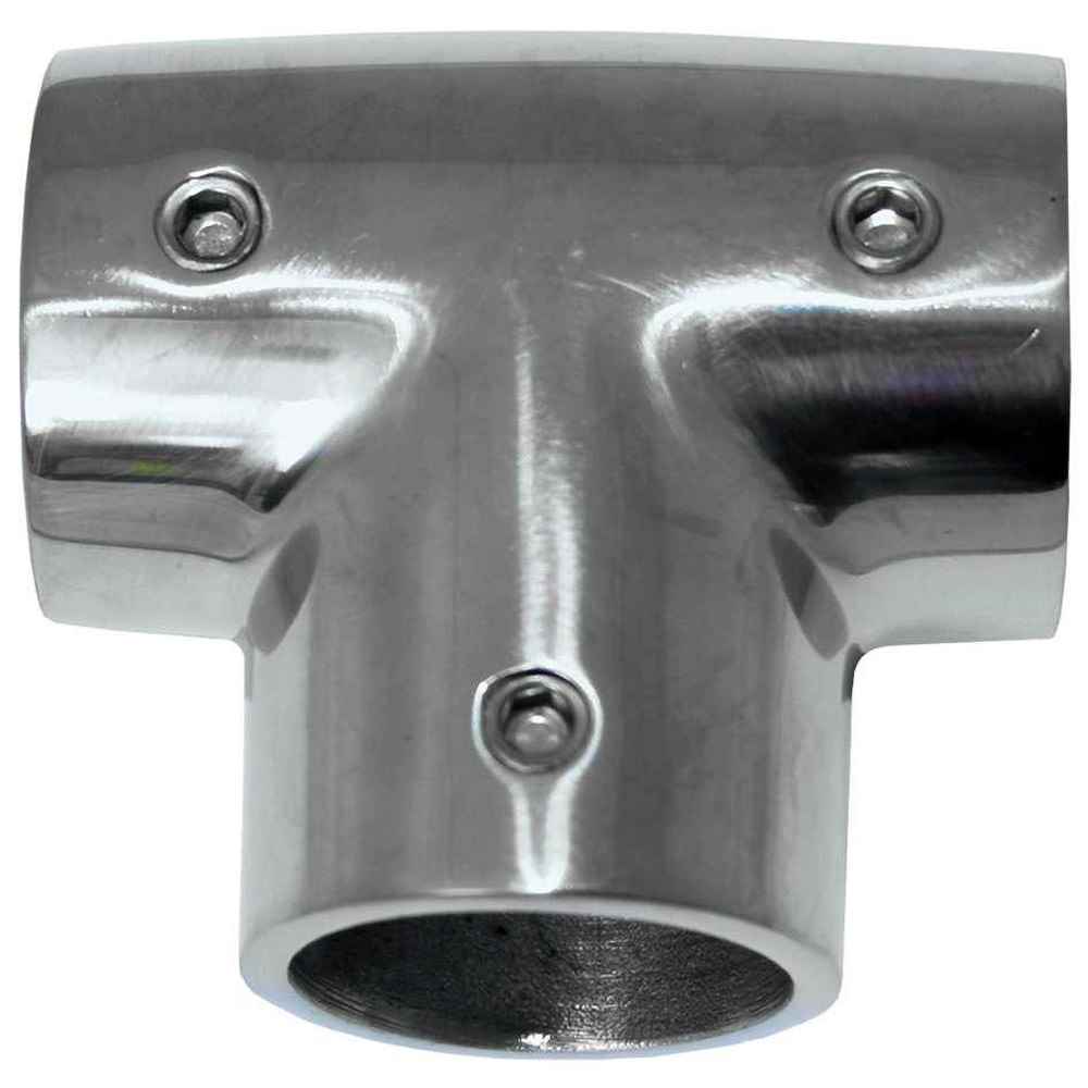 1" O.D. 90 deg SS Tee Rail Fitting