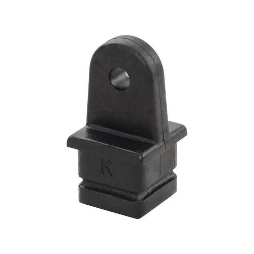 WHITECAP Boat Bimini Top Cap Fitting - Marine Series - 1" Square; Black Nylon - 3516BP