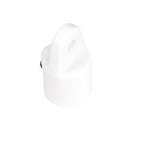 WHITECAP Boat Bimini Top Cap Fitting - Round Tube - 7/8" - White Nylon W/ Set Screw - 3419WP