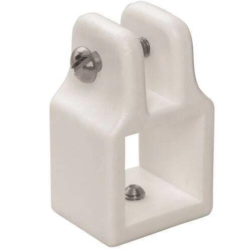 WHITECAP Boat Bimini Top Jaw Slide - Square Tube; White - 3515WP