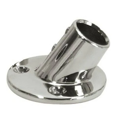 WHITECAP Boat Rail Fitting - Round Base; 60 Degree Angle - 6040C