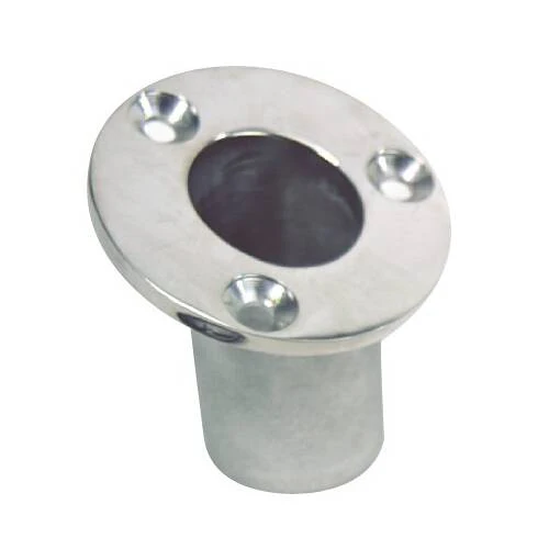 WHITECAP Flagpole Mount - Flush Mount - Holds Single Flag - Flag Poles Up to 1-1/4" Diam - 6170C