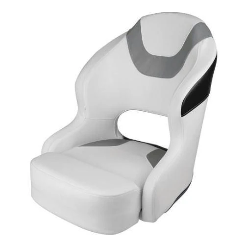 WISE MARINE Baja Series Passenger Boat Seat - 23" x 19" x 25"; White/ Gray And Black - 3314-1782