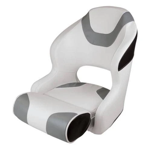 WISE MARINE Baja Series Passenger Boat Seat - 23" x 19" x 27"; White/ Gray And Black - 3315-1782