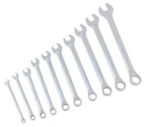 Wrench Performance Tool W30202 Combination, 1/4"/ 5/16"/ 3/8"/ 7/16"/ 1/2"/ 9/16"/ 5/8"/ 11/16"/ 3/4" And 13/16", Nickel Chrome Plated, Chrome Alloy Steel